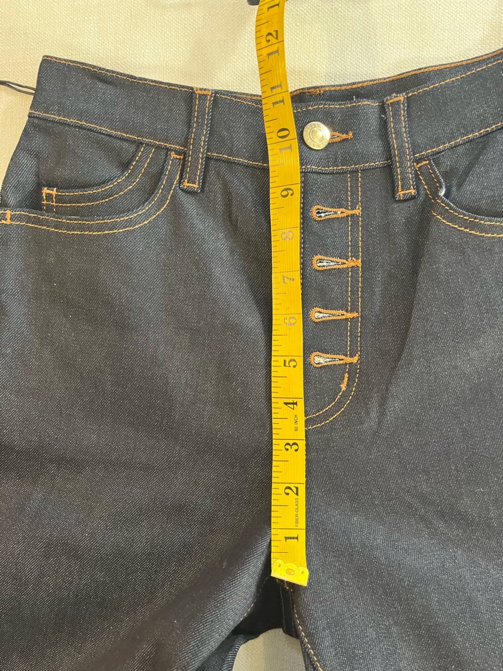 ROLLA'S High-Rise Madame  Indigo Button-Fly Women's Jeans Gigi Barrel Leg 25 NWT - Picture 13 of 14
